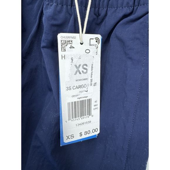 Adidas Originals Adicolor Classics 3-Stripes Cargo Pants HR3362 Blue Mens XS NWT - Picture 6 of 8